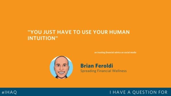 You have to use your intuition brian ford.