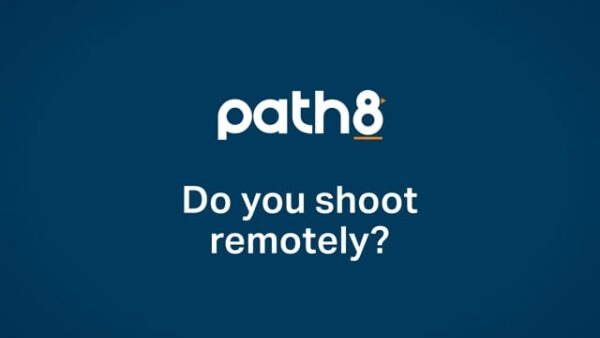 White text on a blue background reads, "path8" and "Do you shoot remotely?.